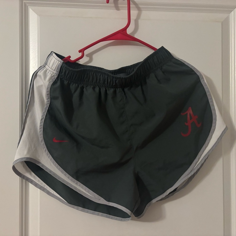 Nike Gray and White Alabama Athletic Shorts DriFit